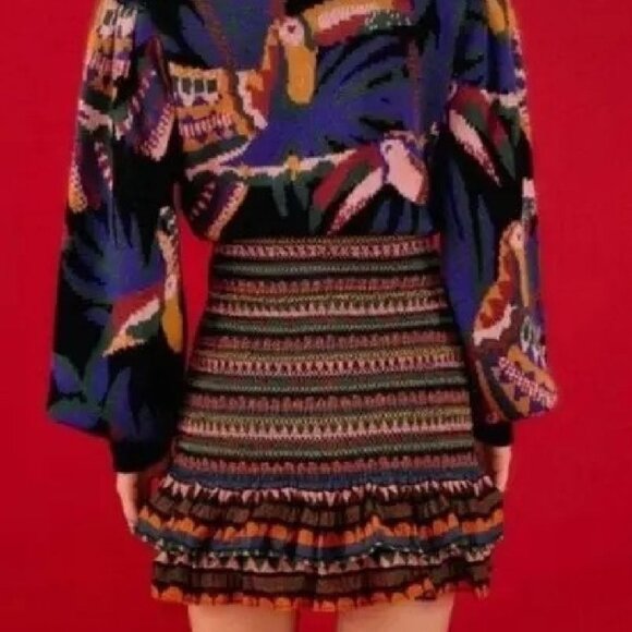 Farm Rio Ruffled Mini Skirt Size XL New With Tags - Picture 3 of 6